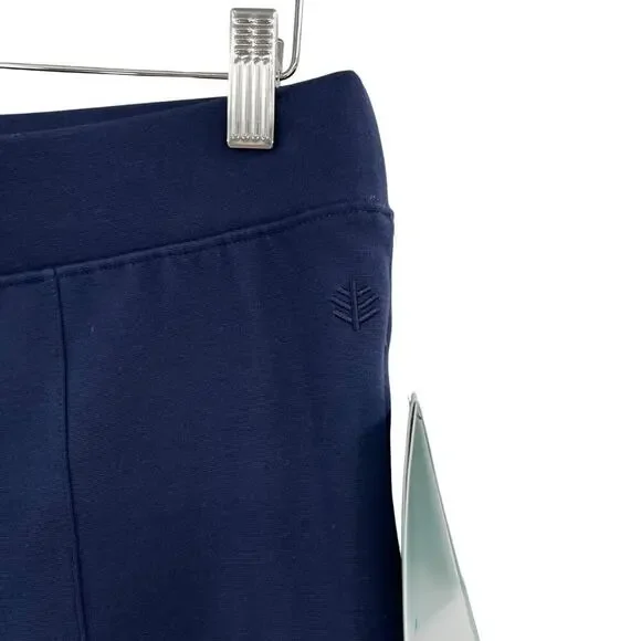 Coolibar Sarsala Cove Leggings Navy Blue UPF 50+ Size Large